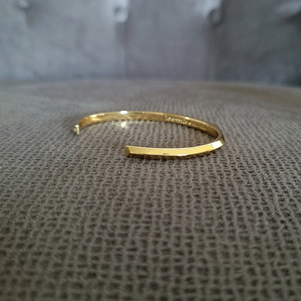 Kate Spade♠️ "Raise the Bar" Gold💛 Open Cuff Bracelet - NWT - Picture 6 of 12